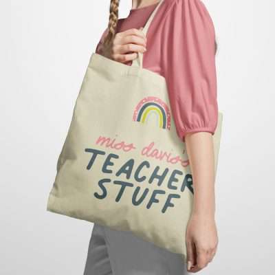 Personalised Teacher Stuff Teacher Tote Bag