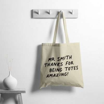 Personalised Totes Amazing Teacher Tote Bag