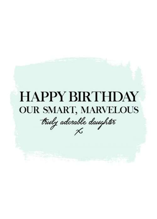 Truly Adorable Daughter Birthday Card