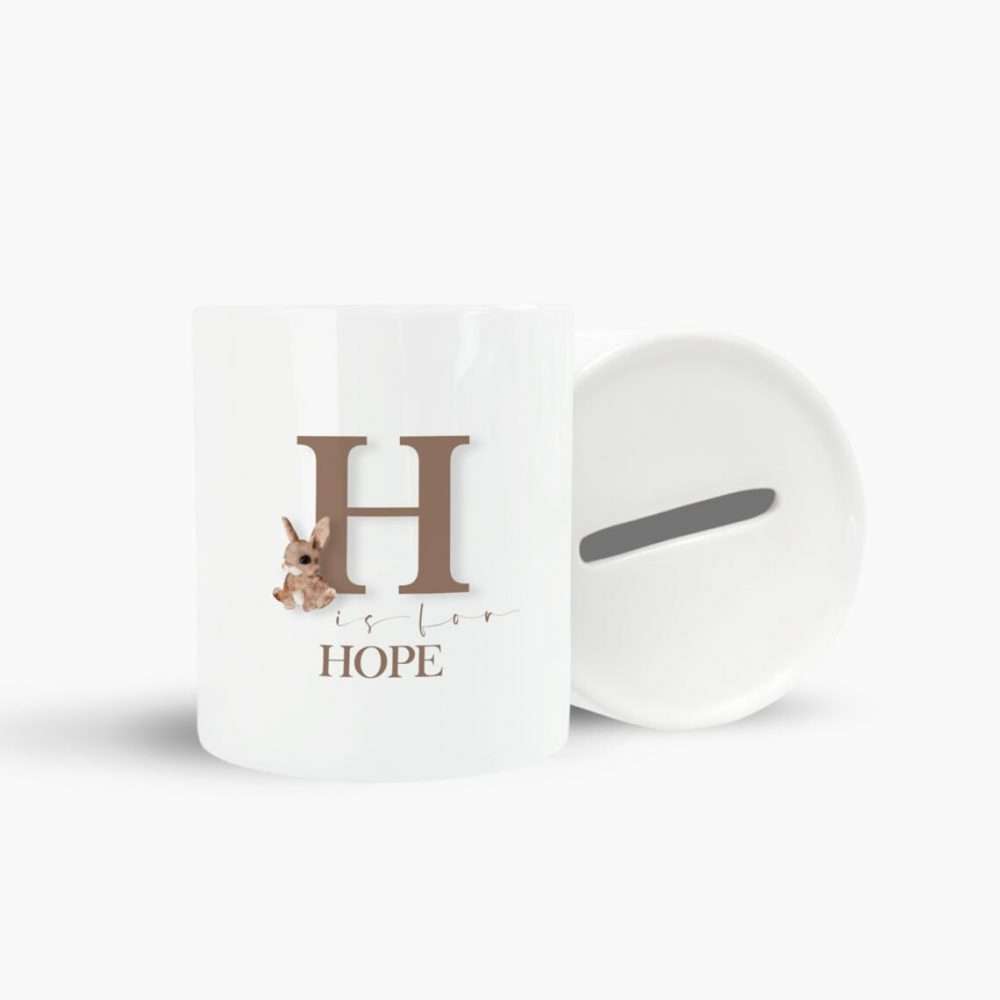 Personalised Bunny Ceramic Money Box
