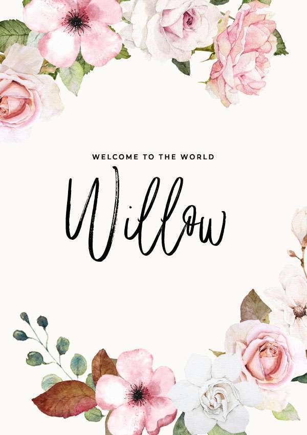 Personalised New Baby Welcome to the World Card