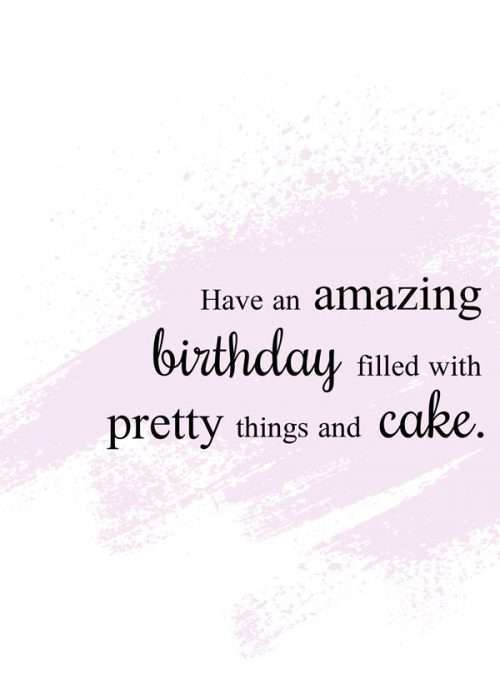 Pretty Things & Cake Birthday Card