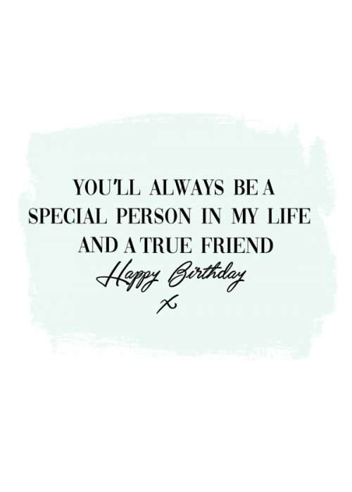 True Friend Birthday Card