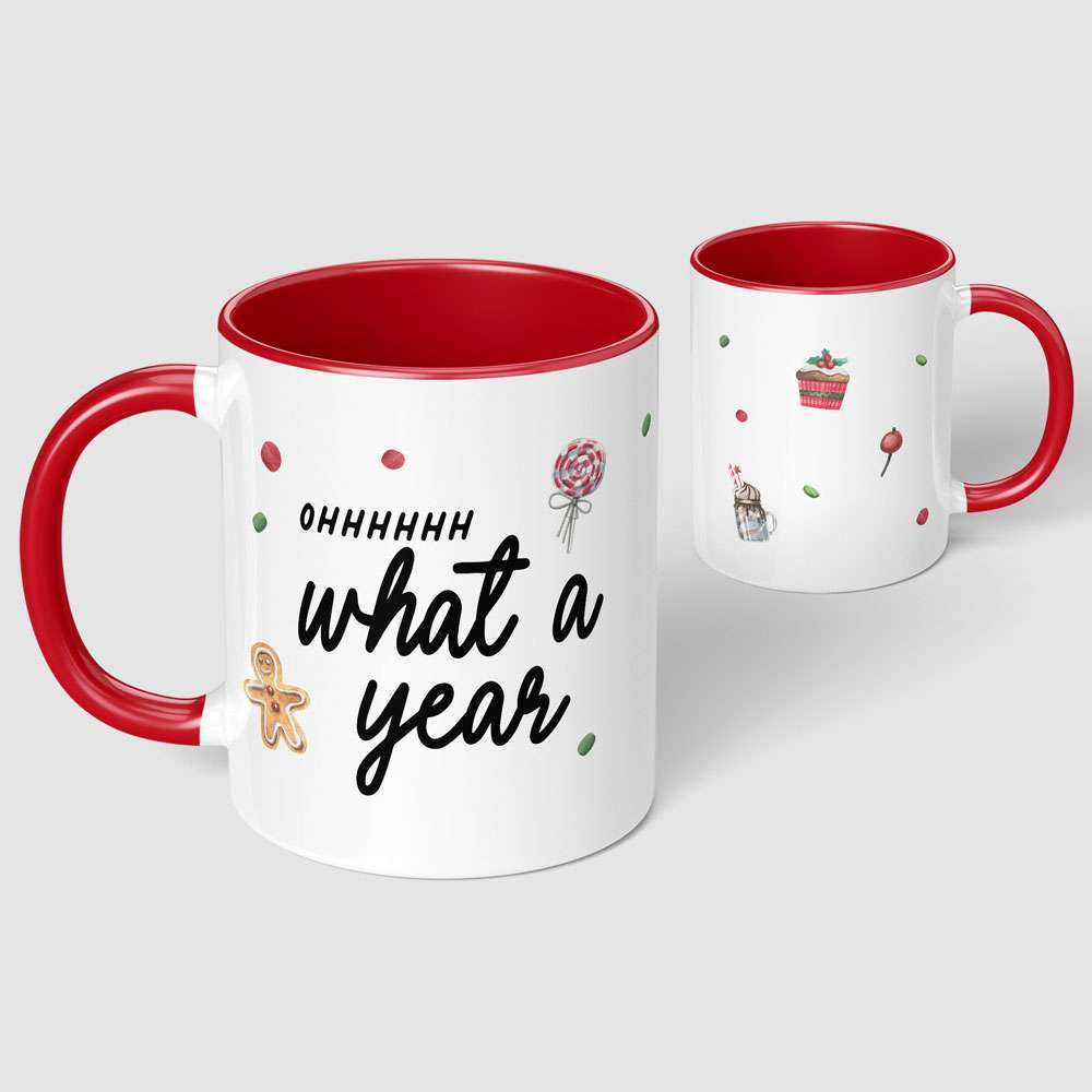 Ohhhhhh What a Year Christmas Mug