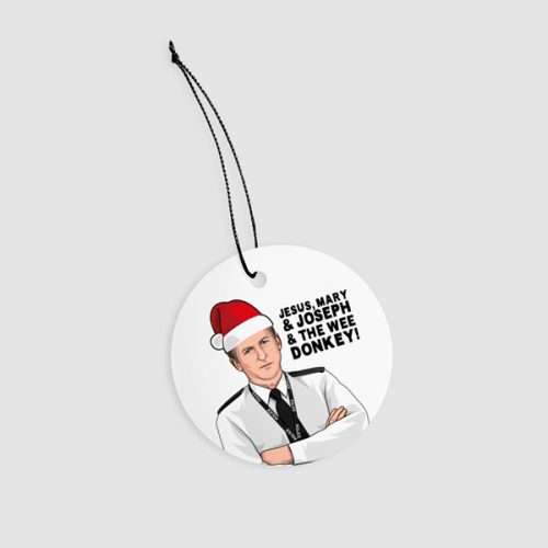 Ted Hastings Line of Duty Christmas Tree Decoration