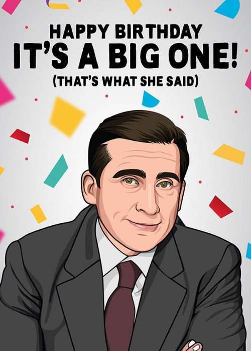 Michael Scott from The Office Birthday Card