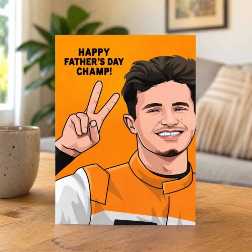 Lando Norris Fathers Day Card