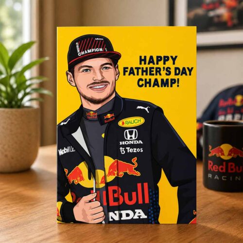 Max Verstappen Formula 1 Father’s Day Card