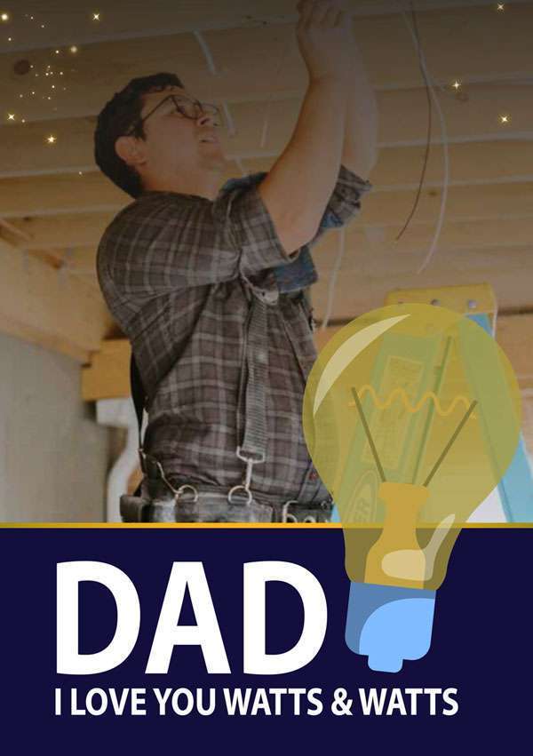 Electrician Father's Day Card