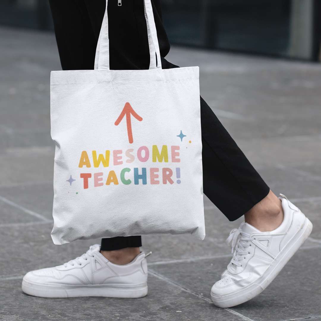 Awesome Teacher! Tote Marking Bag - Gift Delivery UK