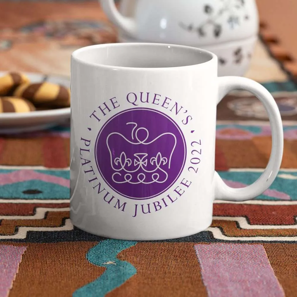 Queen’s Platinum Jubilee Celebration Mug White Queen’s Platinum Jubilee Celebration Mug White