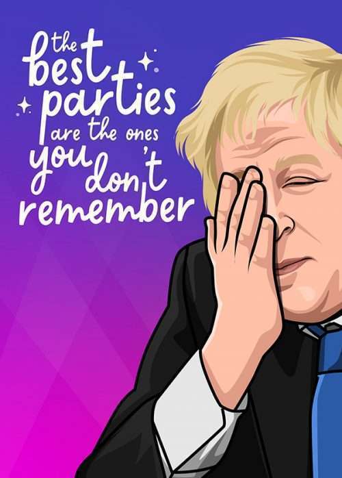 Boris Johnson Birthday Card - The Best Parties