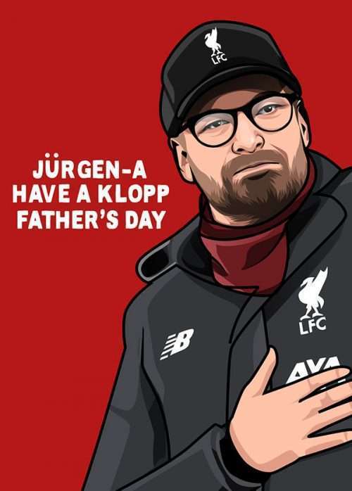 Jurgen Klopp Father’s Day Card – Liverpool Card