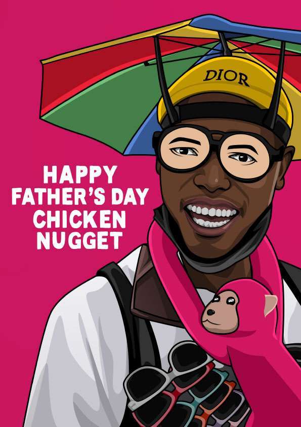 Chicken Nugget Man Father’s Day Card
