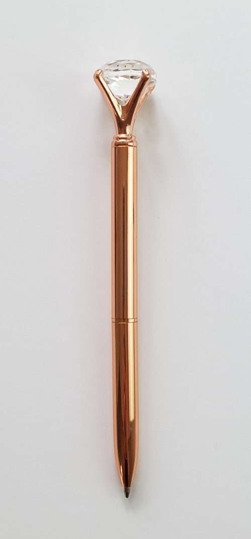 Big Diamond Rose Gold Pen