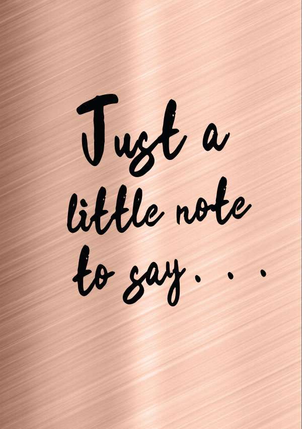 Just a Little note to say… Thougtful Card