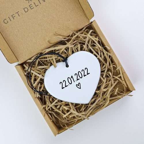 Any Date Keepsake Heart