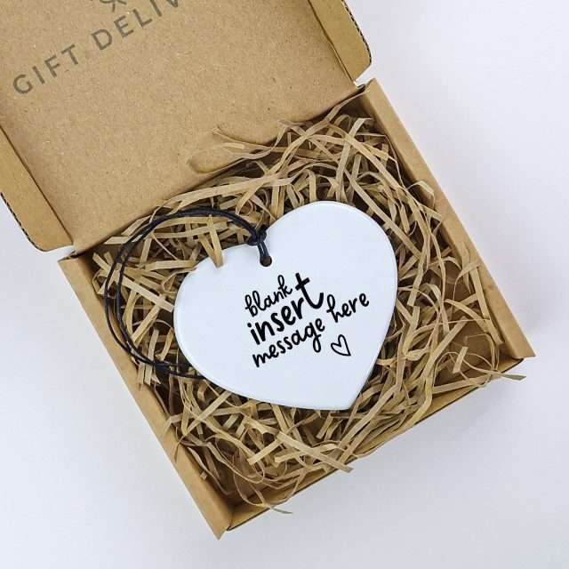 Personalised with your message Keepsake Heart