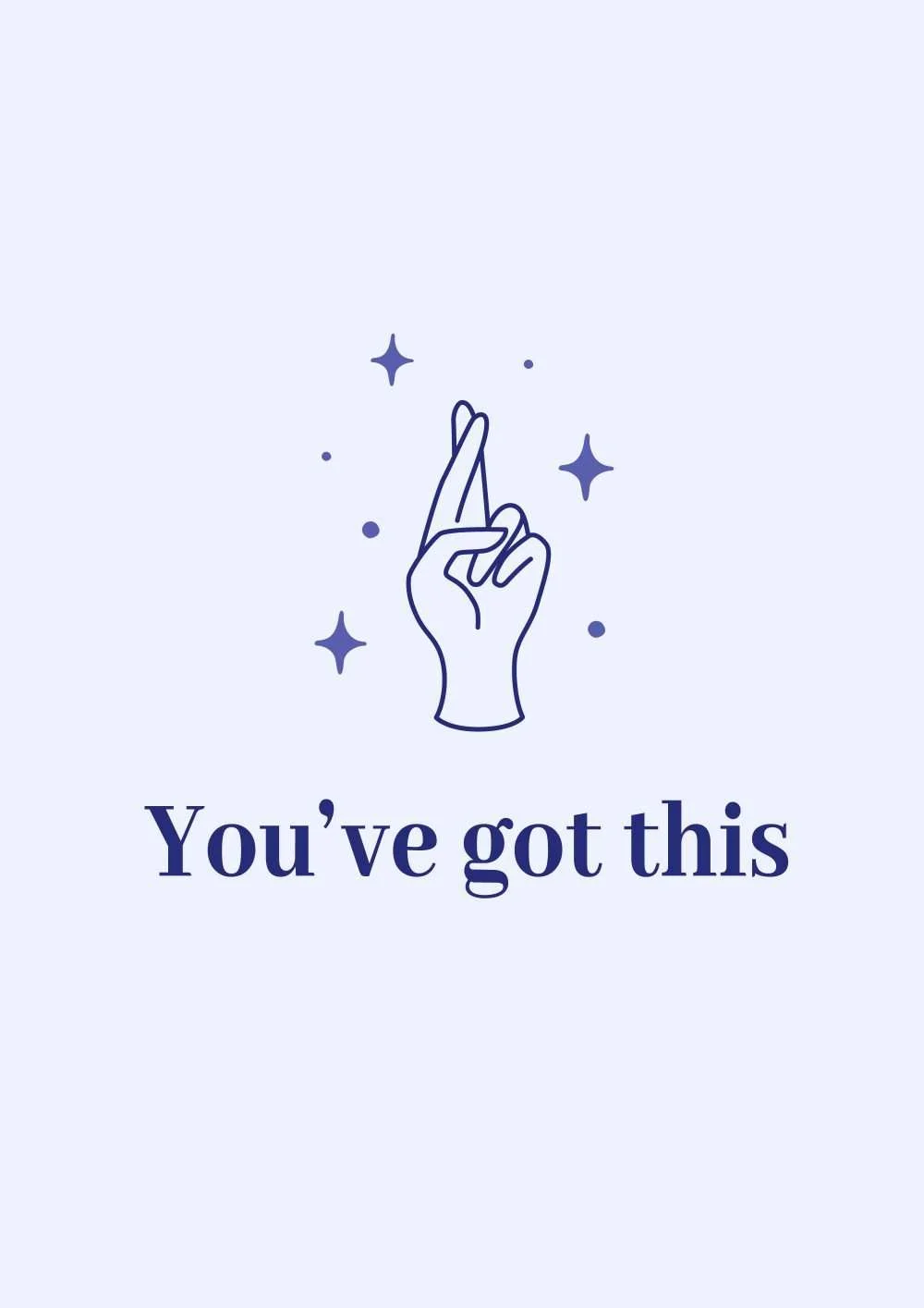 Fingers Crossed Good Luck Card