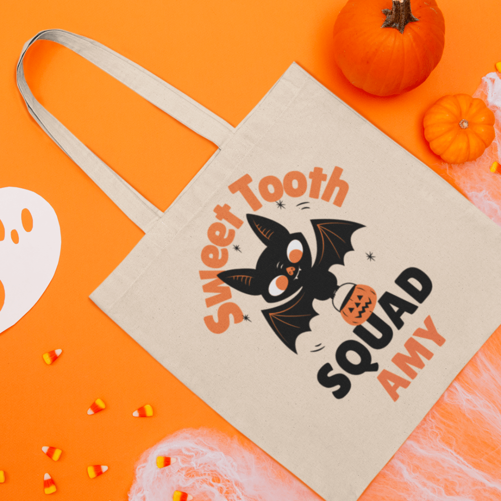Sweet Tooth Squad Personalised Halloween Trick or Treat Bag