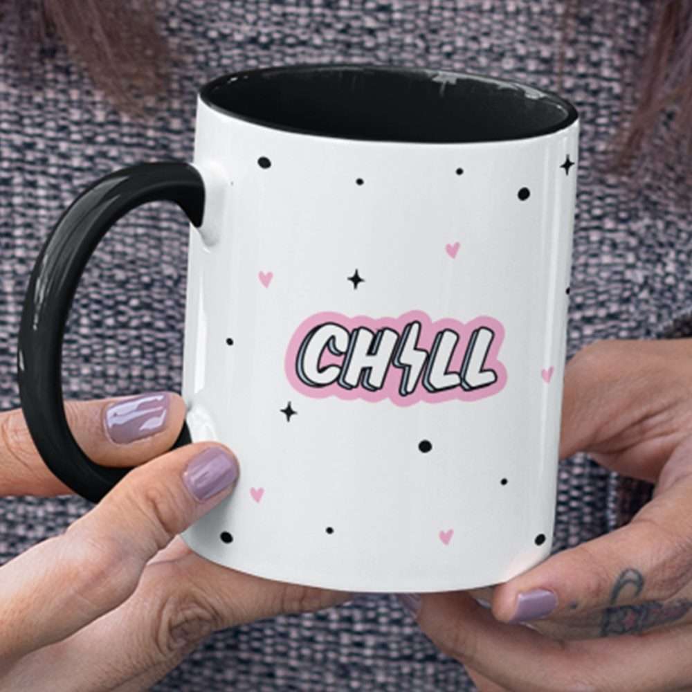 Black Chill Polka Dot Mug