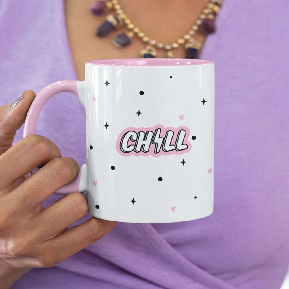Pink Chill Polka Dot Mug