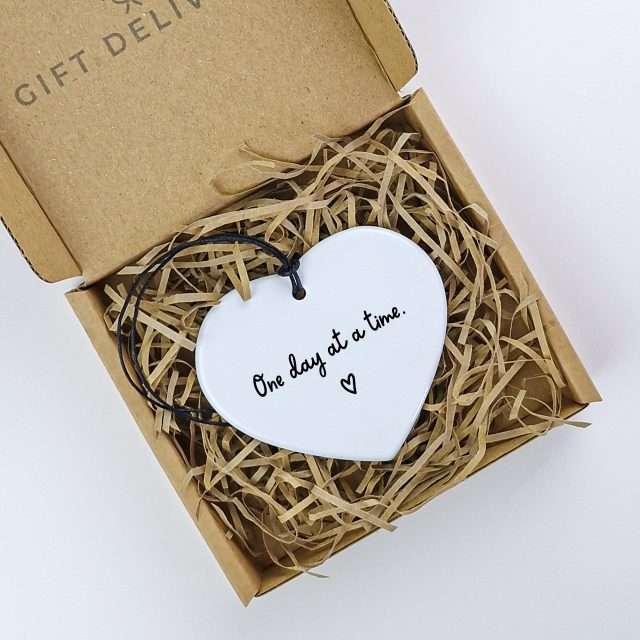 One day at a time Keepsake Heart