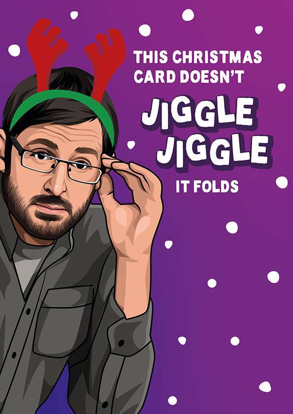 Louis Theroux Jiggle Jiggle Rap Battle Christmas Card