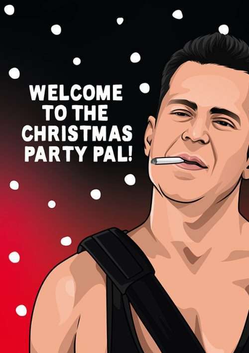 Die Hard Bruce Willis Christmas Card