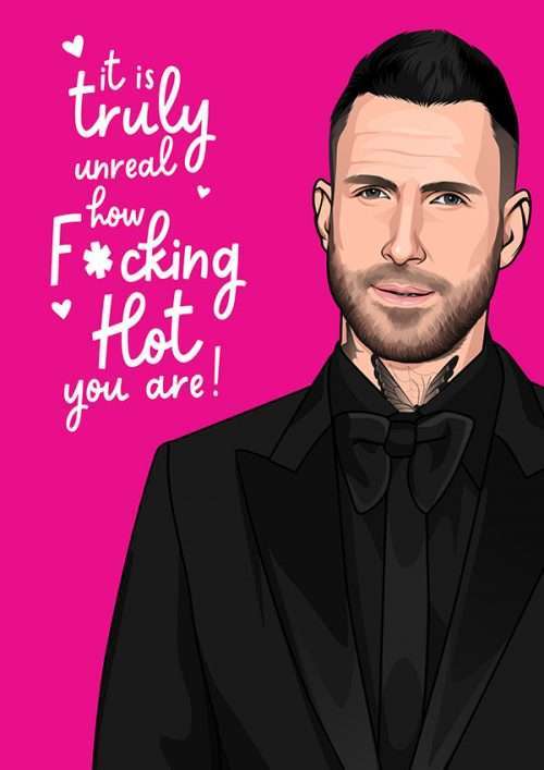 Adam Levine Valentine's / Anniversary Card