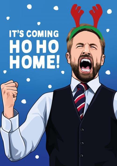 Gareth Southgate England World Cup 2022 Funny Christmas Card