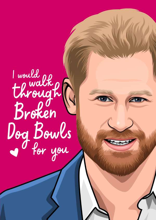 Prince Harry Valentines Card