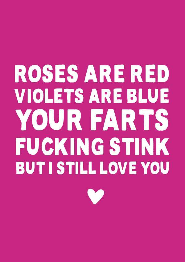 Farts Stick Funny Valentine's Card - Gift Delivery UK