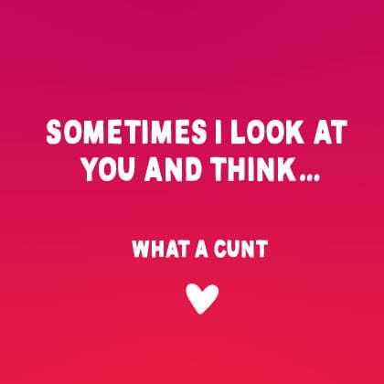 Sometimes I Look at You... Funny Valentine's Card