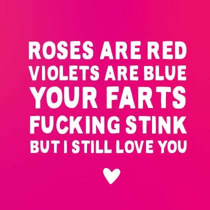 Farts Stick Funny Valentine's Card