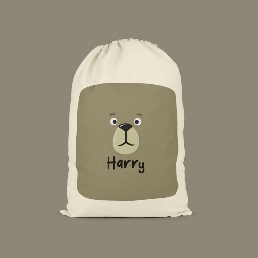 Barry the Bear Personalised Drawstring Bag