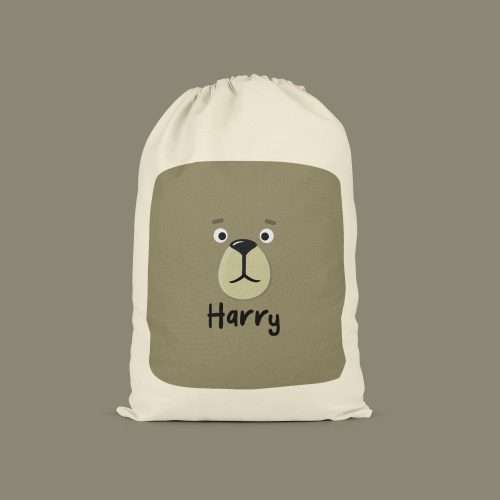 Barry the Bear Personalised Drawstring Bag