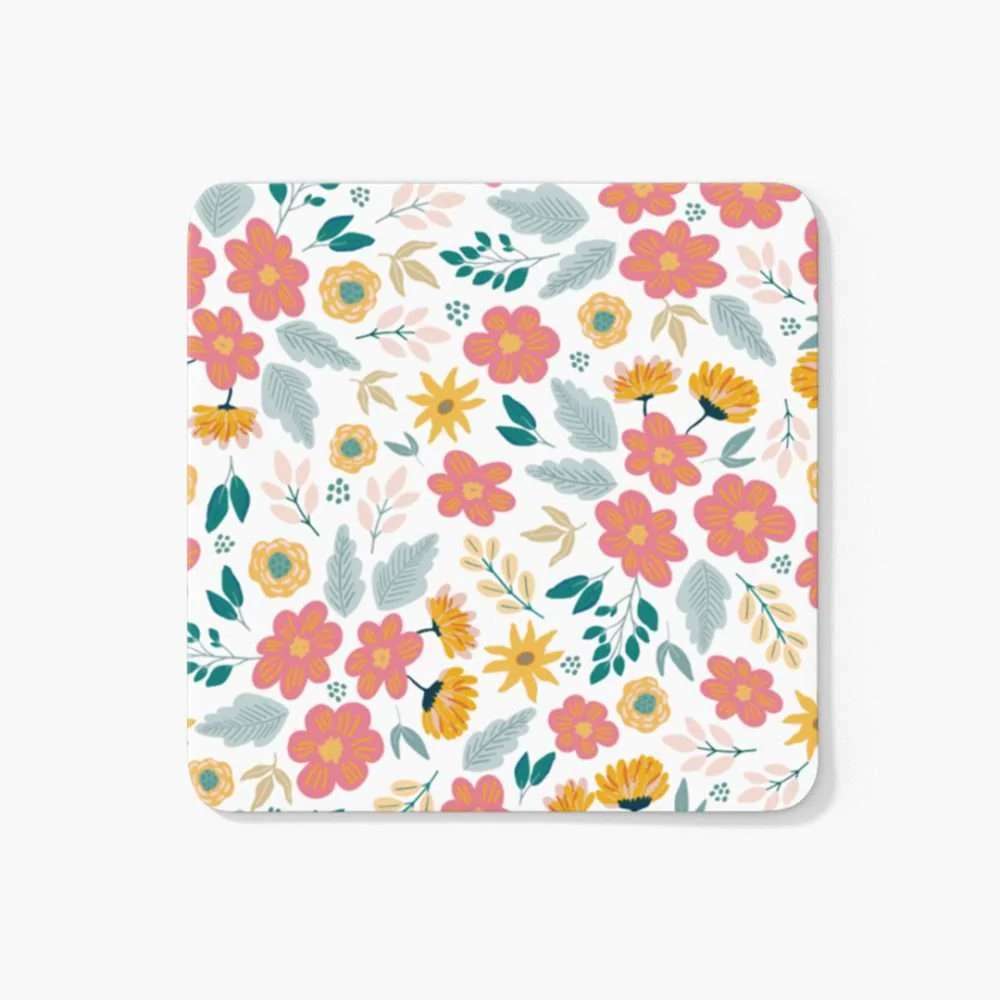 Floral Flower Garden Coaster