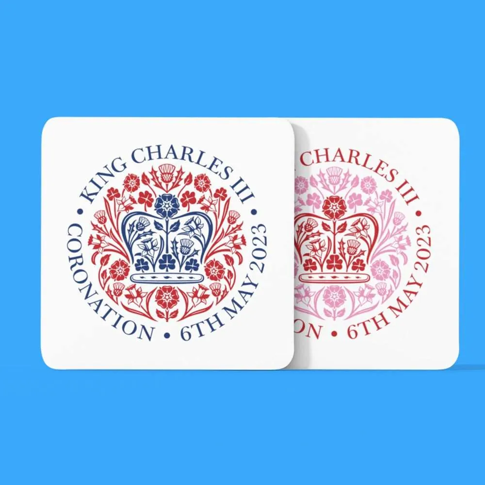 King Charles Official Logo Coaster Coronation Souvenir Great Keepsake