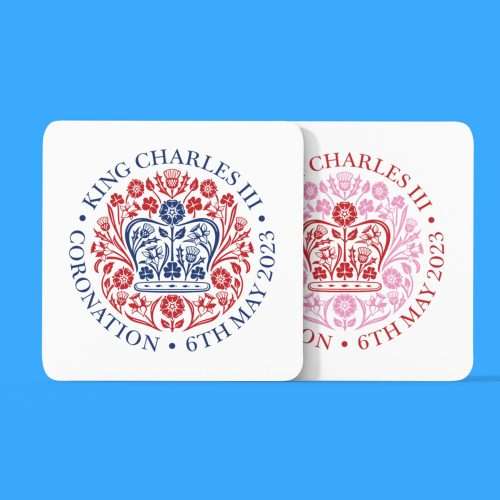 King Charles Official Logo Coaster Coronation Souvenir Great Keepsake