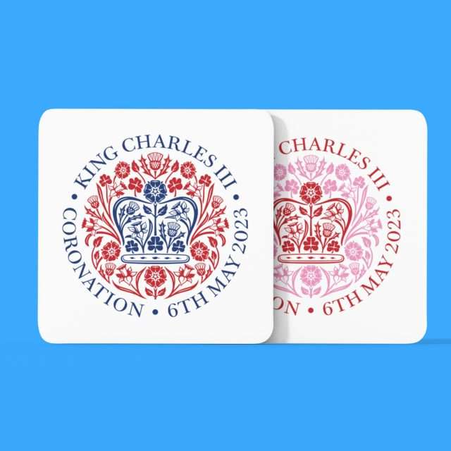 King Charles Official Logo Coaster Coronation Souvenir Great Keepsake