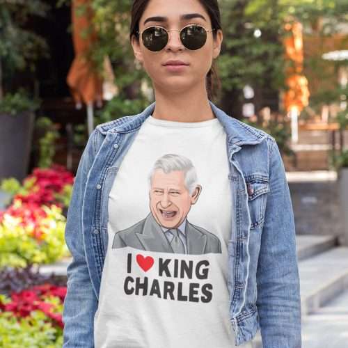 I Love King Charles T-Shirt Coronation Souvenir Great Keepsake