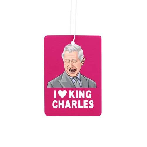 I Love King Charles Car Air Freshener Coronation Souvenir Great Keepsake