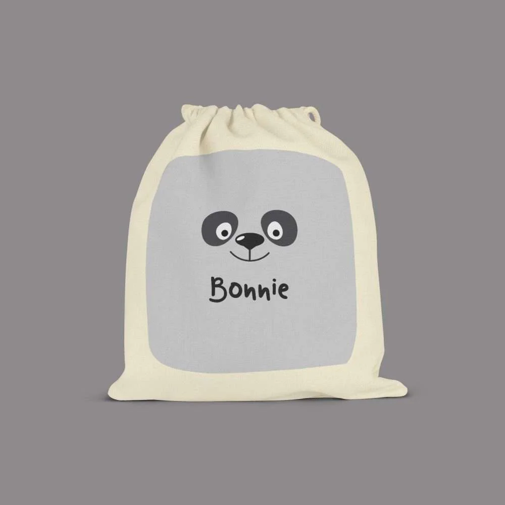 Patrick the Panda Personalised Drawstring Bag