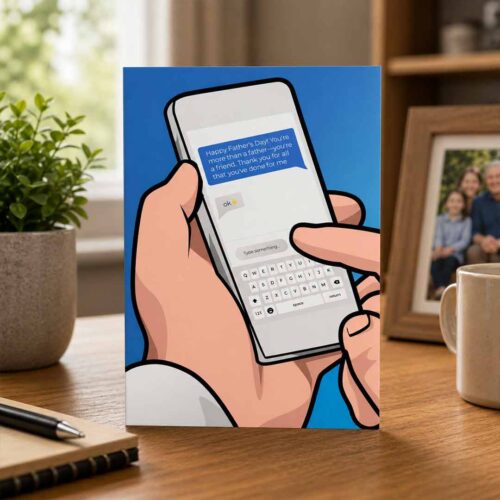 Funny OK Text Message Father's Day Card