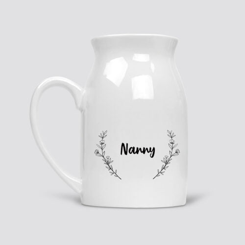 Forever Botanical Flower Vase Personalised with Name or Text