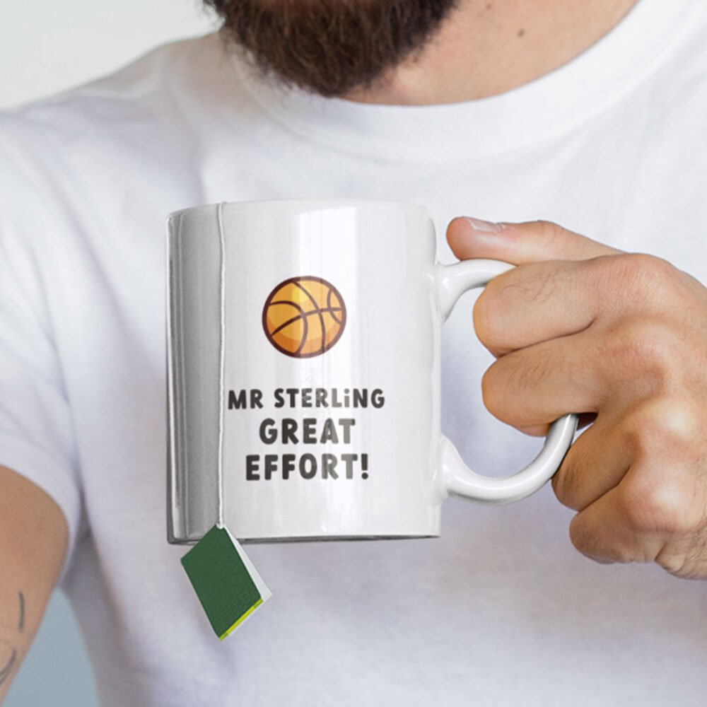 PE Teacher Mug Personalised with Teachers Name PE Teacher Mug Personalised with Teachers Name