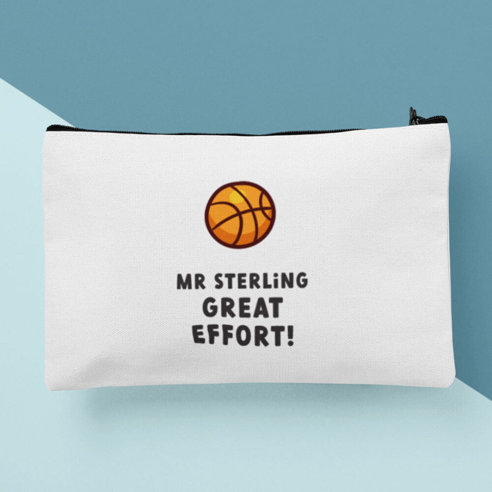 PE Teacher Pencil Case Personalised with Teachers Name