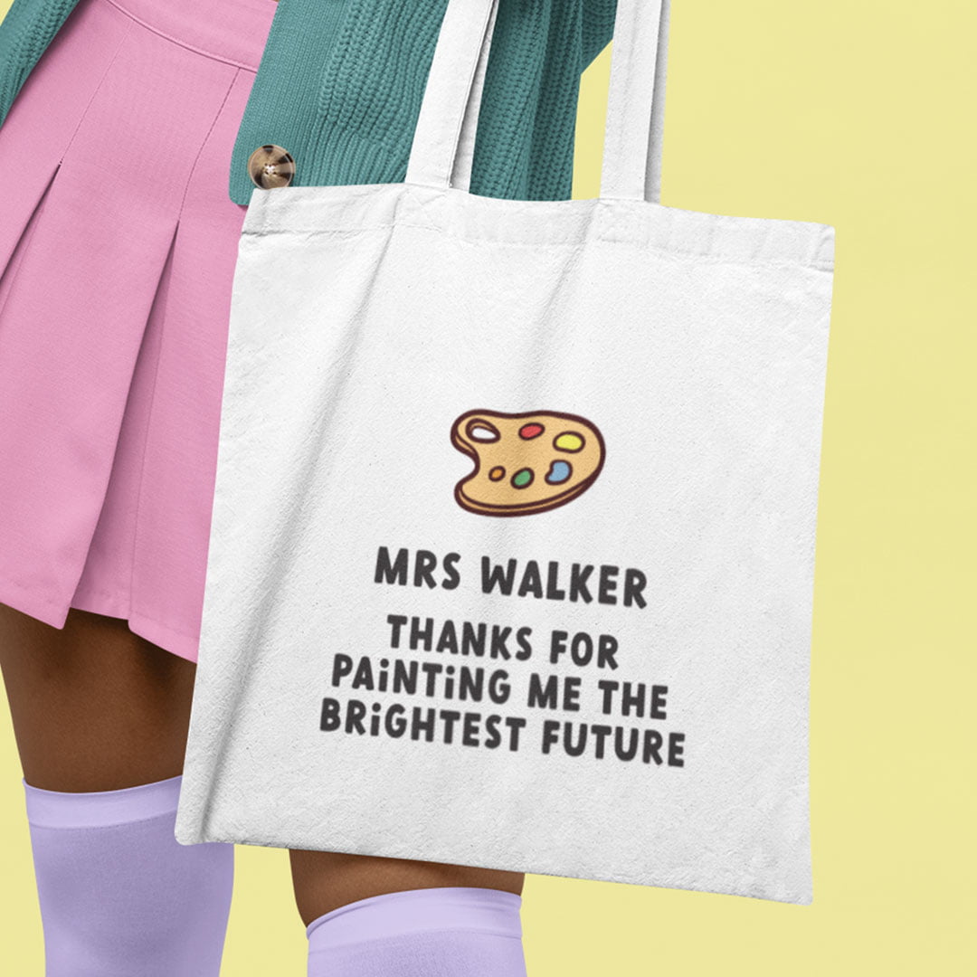 Art Teacher Personalised Marking Bag with Teachers Name - Gift Delivery UK