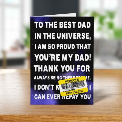 Funny Reduced Father's Day Card